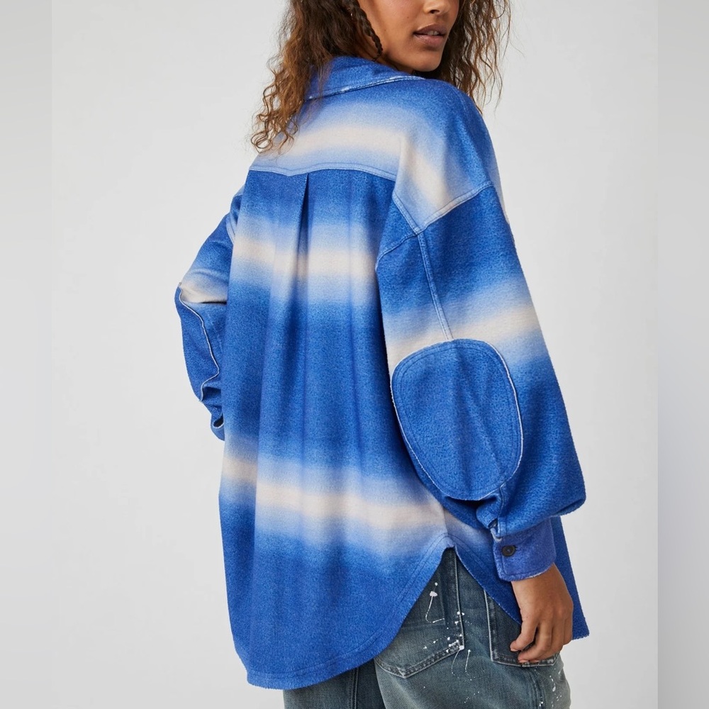 Nwt Free People Ruby Button Up Shacket, Printed D… - image 2